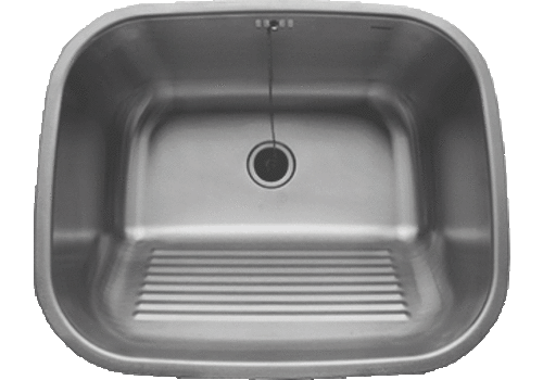  HorecaTraders Lavabo rectangulaire en acier inoxydable HT | 45x55x19 CM 
