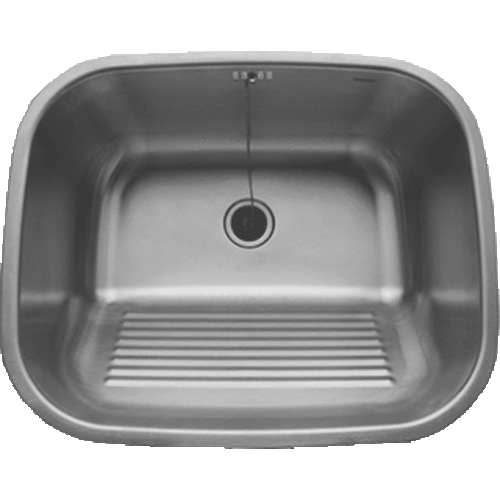  HorecaTraders HT Rectangular Stainless Steel Washbasin | 45x55x19 CM 