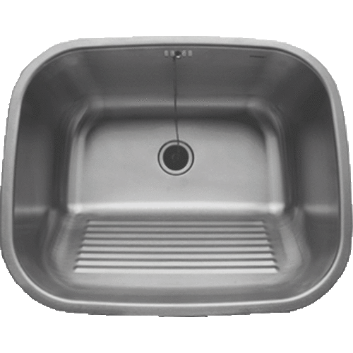  HorecaTraders Lavabo rectangulaire en acier inoxydable HT | 45x55x19 CM 