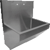 HorecaTraders Stainless Steel Washbasin | 52x70x78 CM | Rectangular