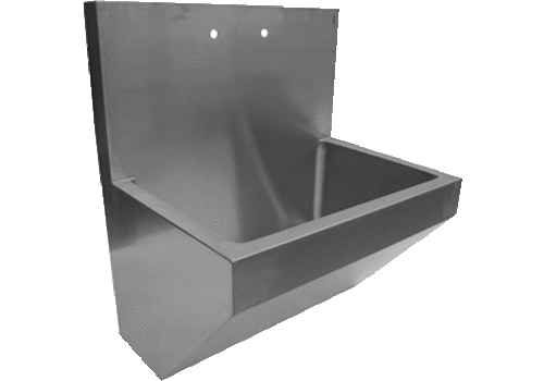  HorecaTraders Stainless Steel Washbasin | 52x70x78 CM | Rectangular 