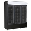 Combisteel Schwarzer Kühlschrank | 3 Glastüren | 61x160x(h)197.3 CM