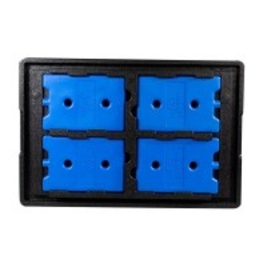 Couverture de refroidissement | GN 1/1 | 4 mini batteries de refroidissement
