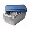 Thermo Future Box Boîte isotherme de luxe | Gastronorme 1/1 | 45 litres | Gris/Bleu