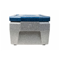 Boîte isotherme de luxe | Gastronorme 1/1 | 45 litres | Gris/Bleu