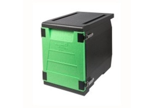  Thermo Future Box Front loader gastronorm | 93 liters | 12 rails | Green door 