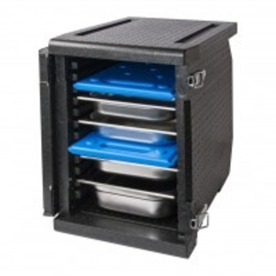 Gastronorme à chargement frontal | 93 litres | 12 rails | Porte rouge
