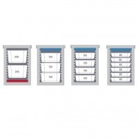Front loader gastronorm | 93 litres | 12 rails | Red door