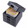 Adjustable Thermobox Black | 41x41x10cm | 2 pieces