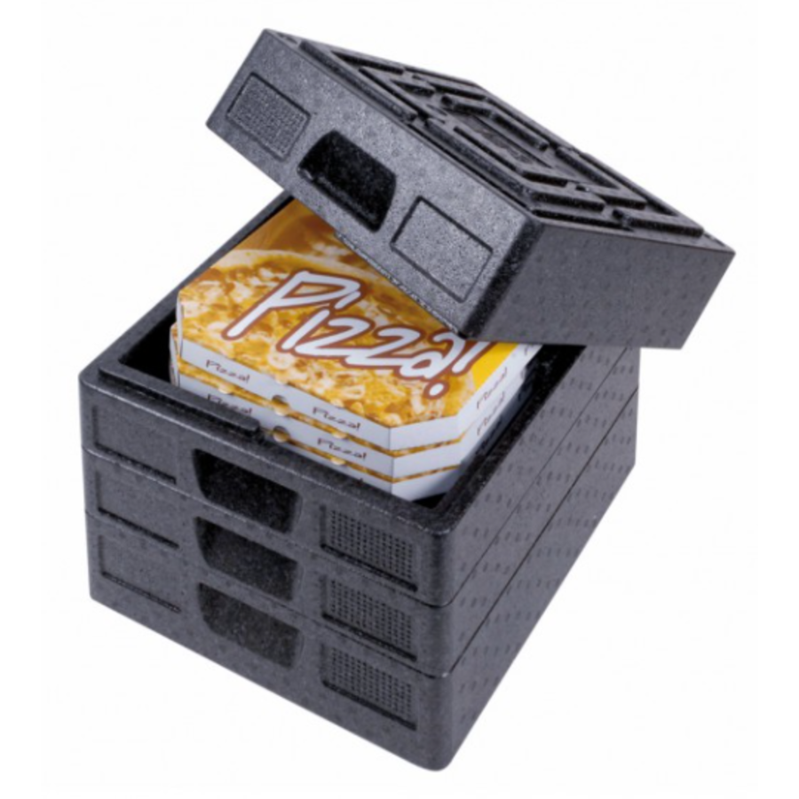=Thermobox réglable noir | 41x41x10cm | 2 pièces