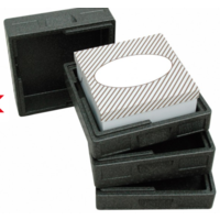 Adjustable thermo box | Black | 41x41x13.5 cm