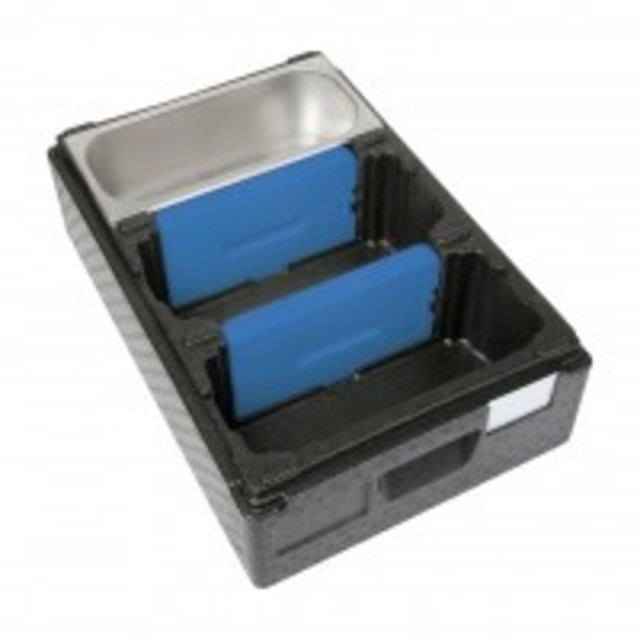 Thermo box | 3x ice container 360x165x150 mm | 600x400x260mm