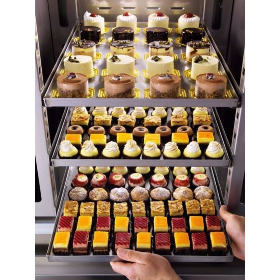 Refroidissement de la pâtisserie | acier inoxydable | 60x40 cm | Contrôle de l'humidité