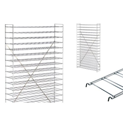  HorecaTraders Wijnrek | RVS | 216 Flessen | 120x30x190 cm 