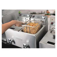Buffalo Doppelfritteuse | 2x8L | 2900 W | Timer | 51x56,5x44 cm