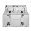 Buffalo Buffalo Doppelfritteuse | 2x8L | 2900 W | Timer | 51x56,5x44 cm