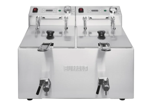  Buffalo Buffalo Doppelfritteuse | 2x8L | 2900 W | Timer | 51x56,5x44 cm 