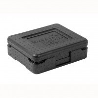 Lunchbox black | with extras | 25.5 x 20.5 x 5 cm