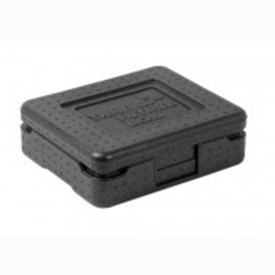 Lunchbox zwart | met extra's | 25,5 x 20,5 x 5 cm