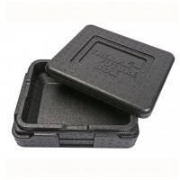 Lunch box black | with extras | 25.5 x 20.5 x 5 cm