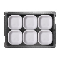 Thermobox | 6 Speisekarten 18x18 cm | 59 Liter | 545 x 370 x 295 mm