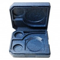 Thermo box dinner | 2 layers hot/cold | Blue | 440x370x120 mm