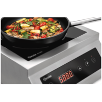 Plaque à induction | acier inoxydable | 400 V | 5 000 watts | 400x535x183