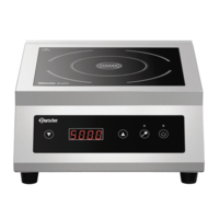 Plaque à induction | acier inoxydable | 400 V | 5 000 watts | 400x535x183