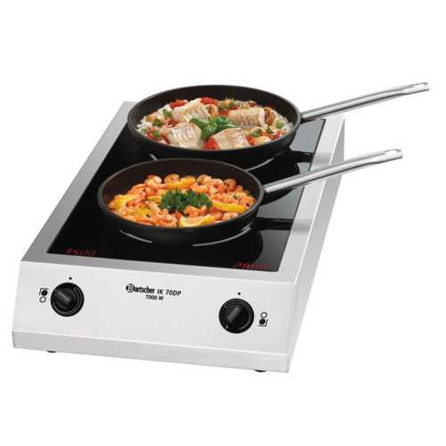  Bartscher Induction hob | stainless steel | 400V | 700x408x145mm 