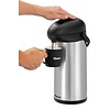 Bartscher Pichet à pompe | acier inoxydable | Double paroi | 5 litres | 245x181x428 mm