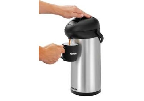  Bartscher Pichet à pompe | acier inoxydable | Double paroi | 5 litres | 245x181x428 mm 