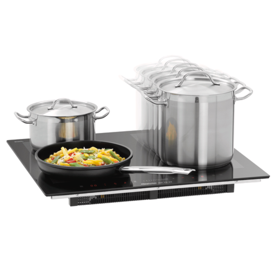 Induction hob | Aluminium/Plastic | Black | 52x59x6 cm