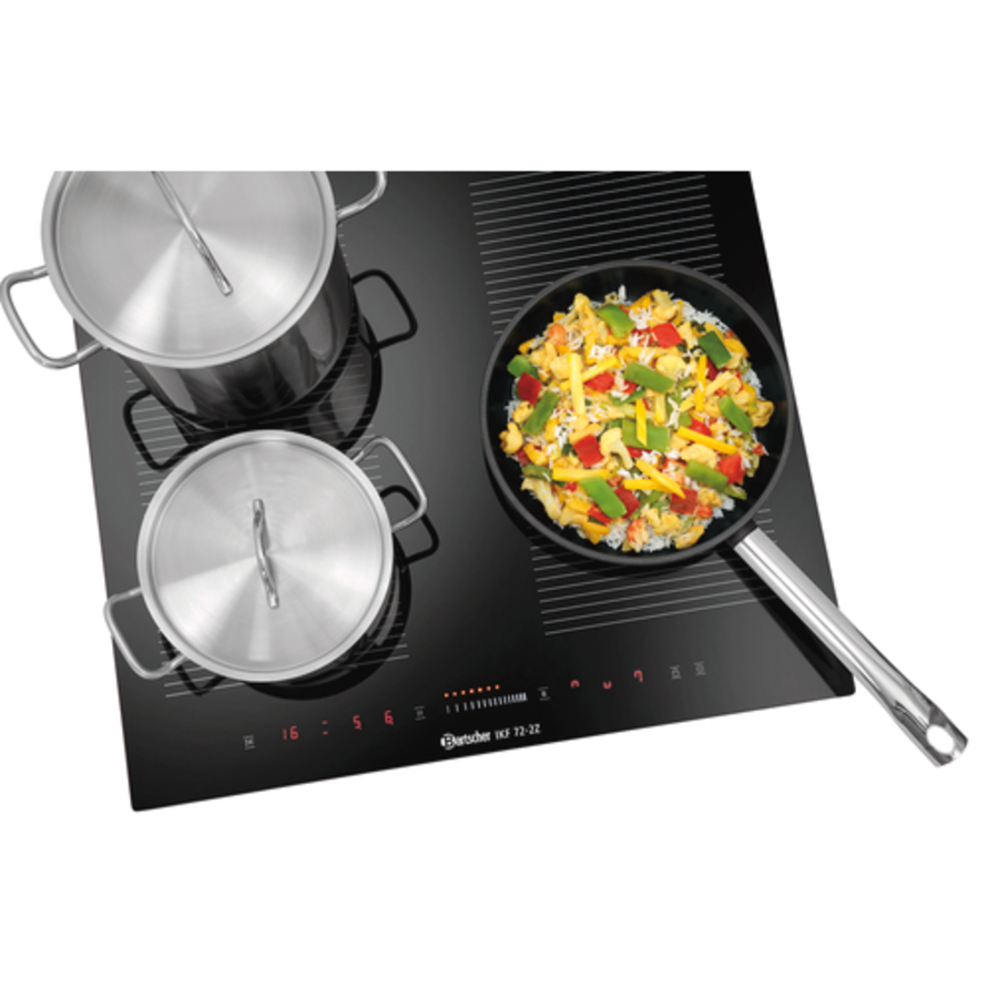 Induction hob | Aluminium/Plastic | Black | 52x59x6 cm