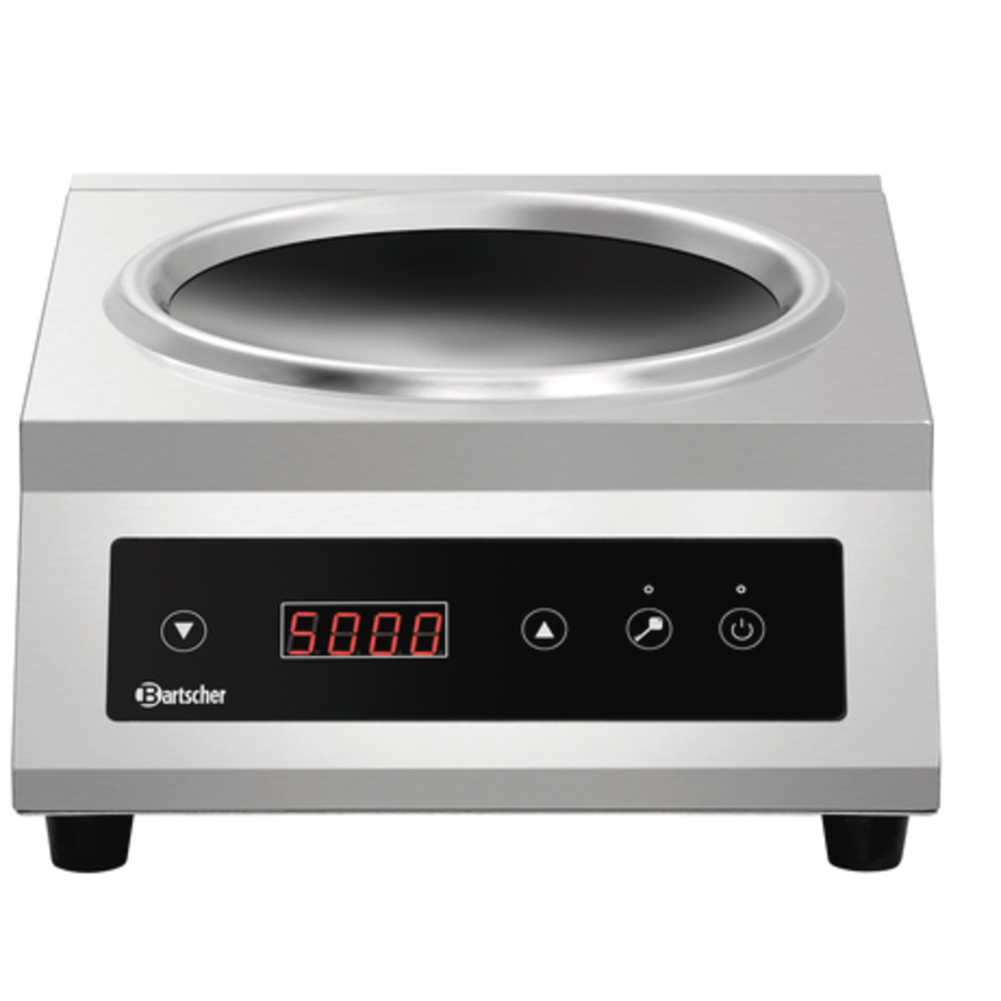 Wok à induction | acier inoxydable | 525x400x195 mm