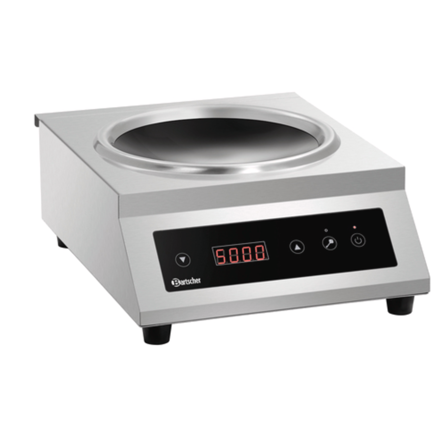 Wok à induction | acier inoxydable | 525x400x195 mm