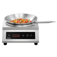 Induction wok | stainless steel | 525x400x195mm