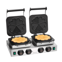 waffle iron | Heart Shaped | Cast iron | 50°C to 300°C | 450x600x225mm