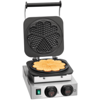 waffle iron | Heart Shaped | Cast iron | 50°C to 300°C | 29x47x23cm