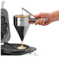 Waffle Iron | Heart Shaped | Cast Iron | 50°C to 300°C | 29x47x23 cm