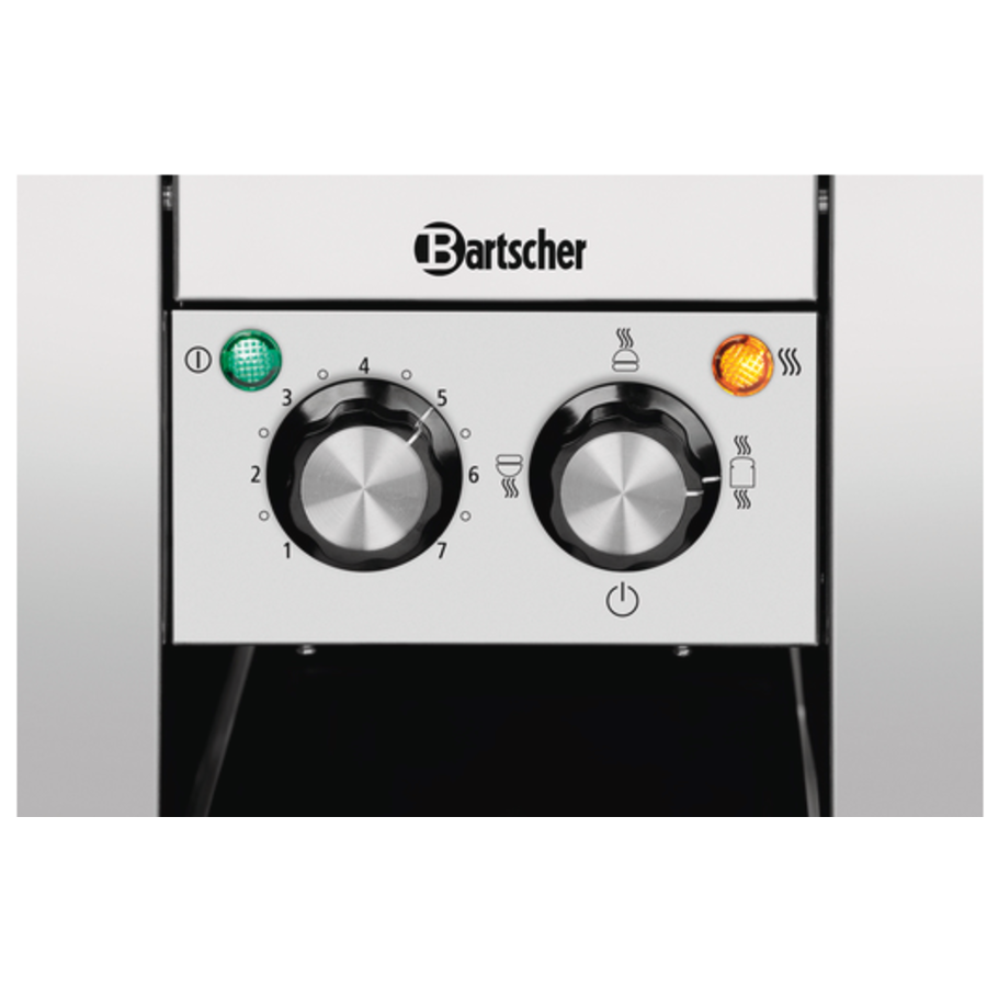 Grille-pain convoyeur | acier inoxydable | 655x230x395 mm