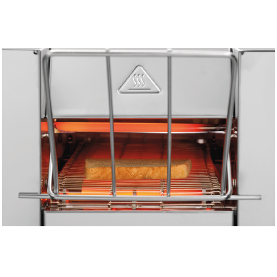 Walk-through toaster | stainless steel | 655x230x395mm