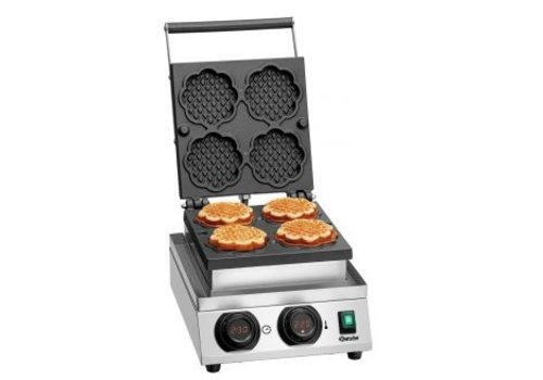  Bartscher Waffle iron torti | Aluminum | 50°C to 300°C | 425x300x265mm 