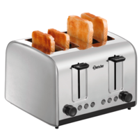 Toaster | stainless steel | 4 slots | 270x310x200mm