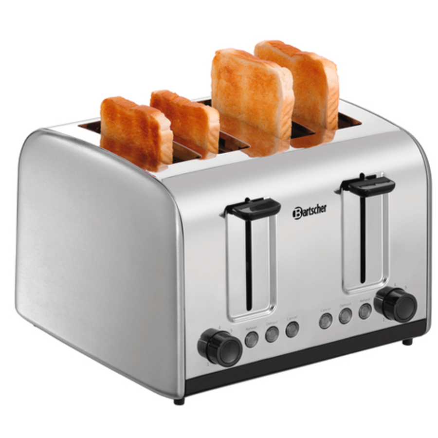 Toaster | RVS | 4 sleuven | 270x310x200 mm
