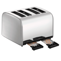 Toaster | stainless steel | 4 slots | 270x310x200mm