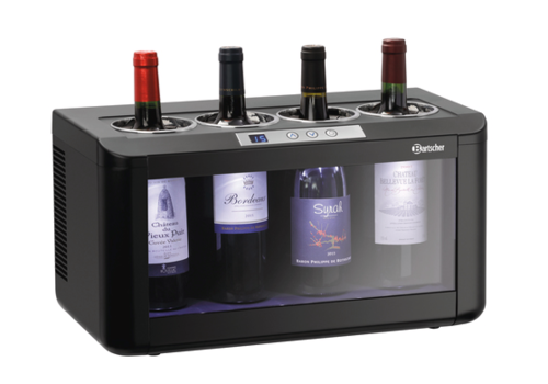  Bartscher Electric wine cooler | Plastic | 4x Ø90mm | 5°C to 18°C 