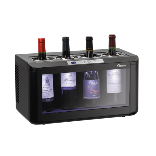  Bartscher Electric wine cooler | Plastic | 4x Ø90mm | 5°C to 18°C 
