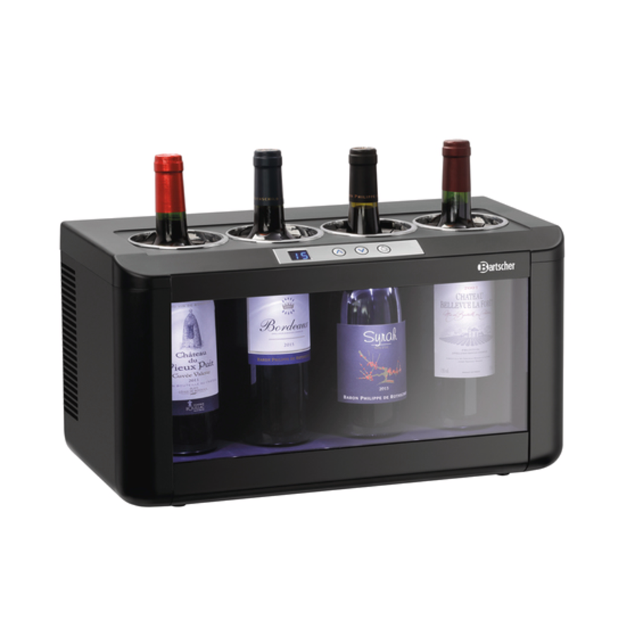 Electric wine cooler | Plastic | 4x Ø90mm | 5°C to 18°C