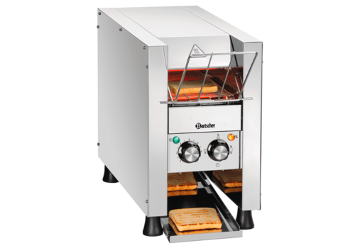  Bartscher Mini-Durchlauftoaster | Edelstahl | 230V | 655x235395 mm 