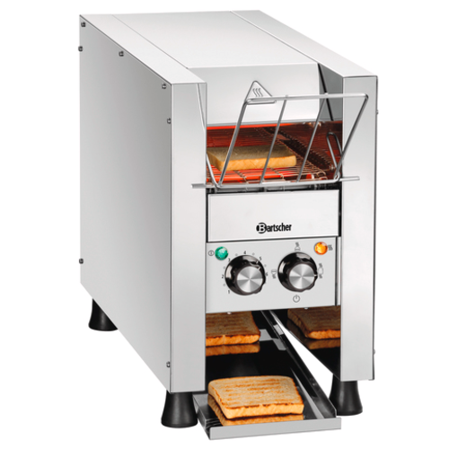  Bartscher Mini-Durchlauftoaster | Edelstahl | 230V | 655x235395 mm 